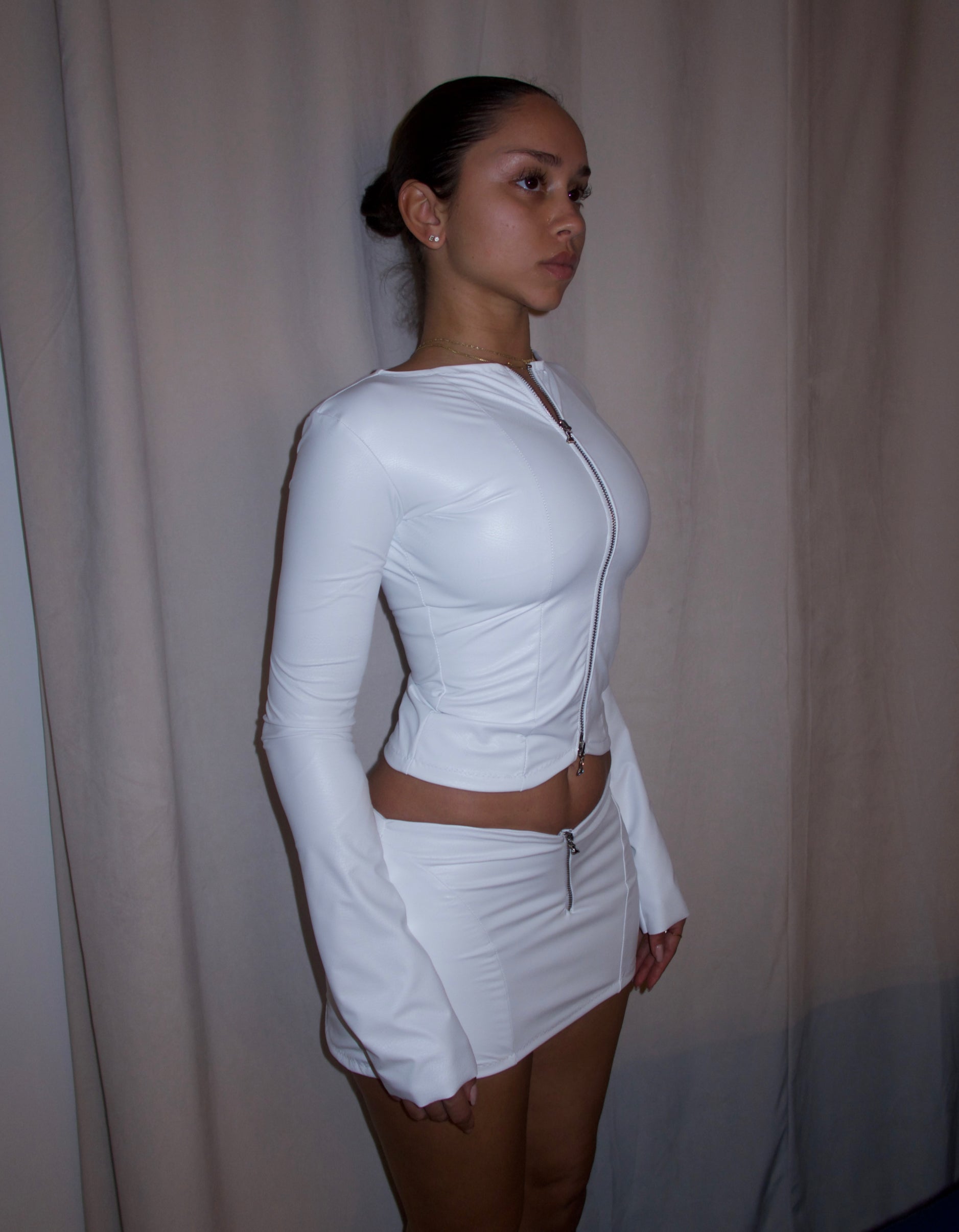 "Moto Jacket" Lait image 1